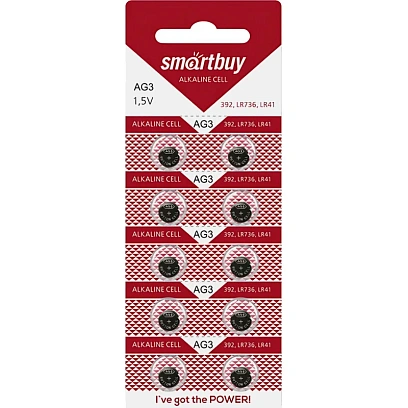 Батарейка Smartbuy AG3-10B 10шт/бл (SBBB-AG3-10B)