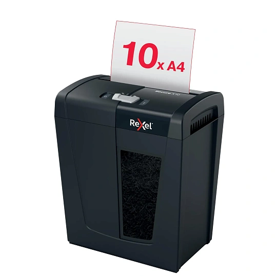 Шредер (уничтожитель) Rexel Secure X10, 4ур.секр., 10 листов, 18 л