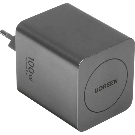 Зарядное устройство UGREEN X616 (65828),выдв каб,100W GaN,USB-C&A,сер косм