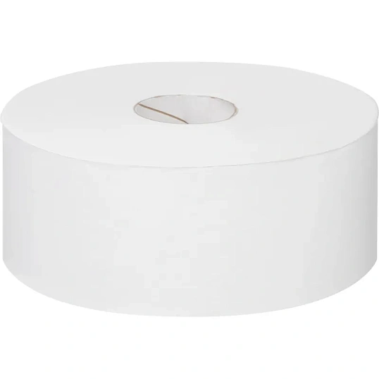 Бумага туалетная д/дисп Focus Eco Jumbo 1сл бел цел 525м 12рул/уп