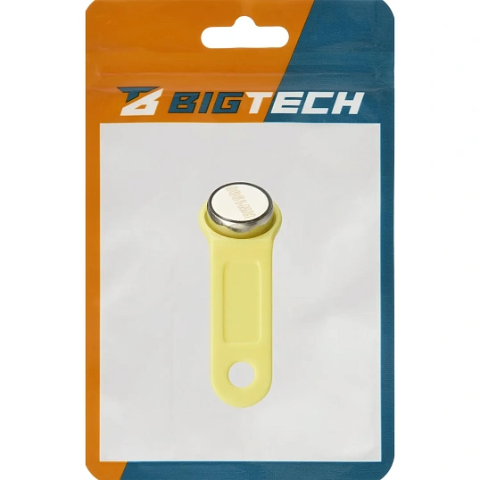 Электронный ключ Bigtech Touch Memory (iButton) DS 1990 желтый (уп.10шт)