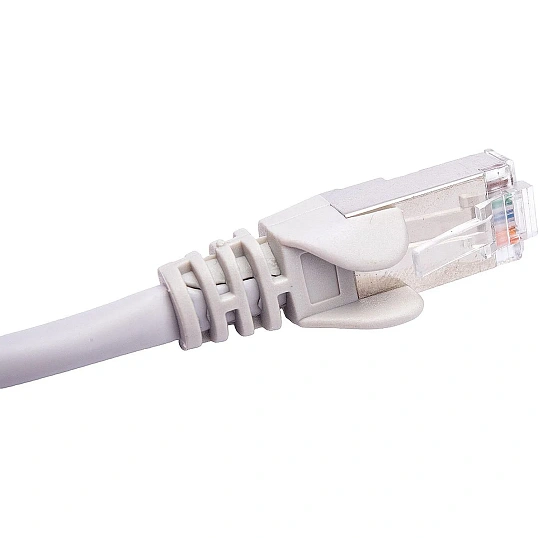 Патч-корд TWT TWT-45-45-0.5/S-GY FTP кат.5e, 0.5 м, серый