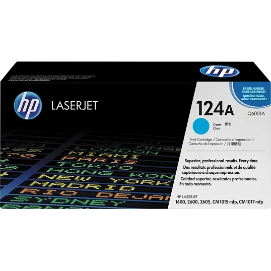 Картридж лазерный HP 124A Q6001A гол. для CLJ 1600/ 2600