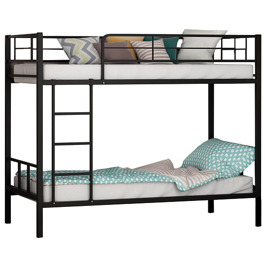 Кровать металлическая FM_Севилья-2 двухъярусная 198х96х163 черный