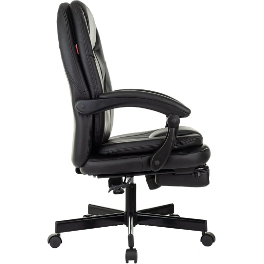 Кресло VB_EChair 668 PU P черный эко.кожа подст.для ног