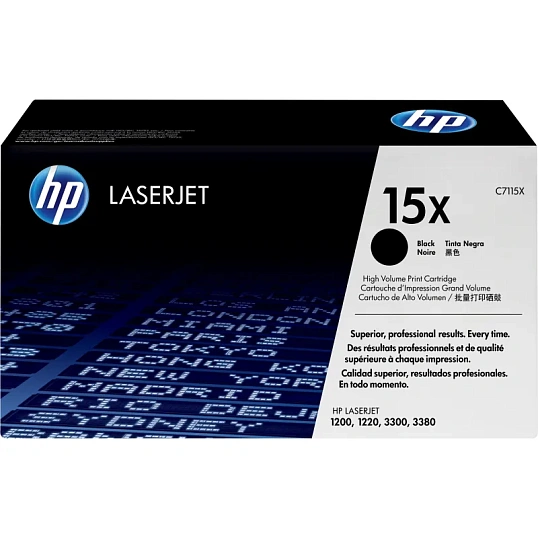 Картридж лазерный HP 15X C7115X чер. пов.емк. для LJ 1200/12