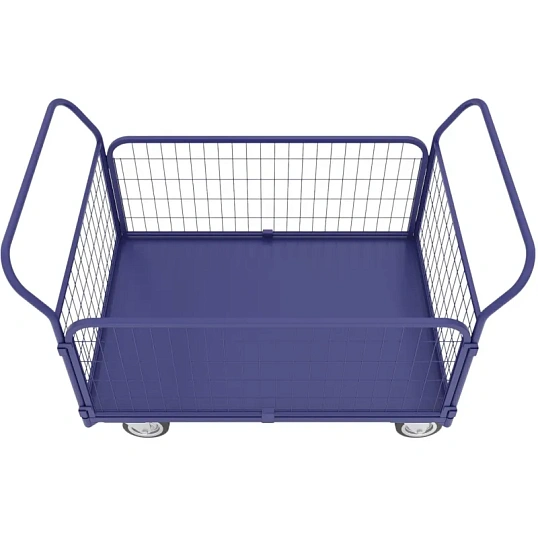 Тележка платформенная с сетчатыми бортами ТС 2 (600х900) колеса d 125