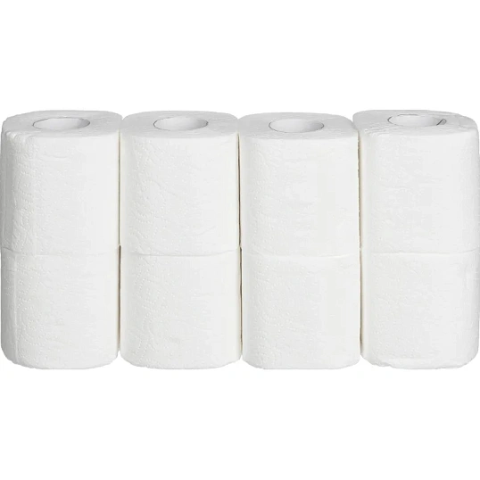 Бумага туалетная Focus Economic Choice 2слбел 100%цел 16,2м 8рул/уп 5056378