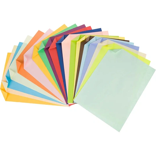 Бумага цветная №1School ColorPics А4,20л,20цв,тонированная в массе
