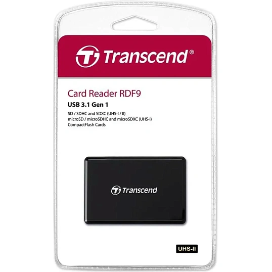 Картридер Transcend TS-RDF9K2 USB 3.1 RDF9 для карт пам. SD/microSD/CF/MSXC