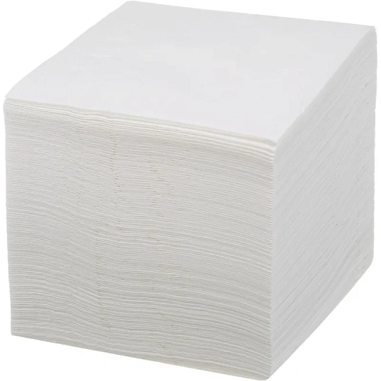 Салфетки бумажные 24х24см белые целл 2сл 250шт/уп