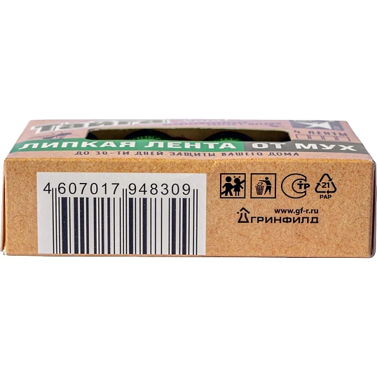 Средство от насекомых Тайга Хит! липкая лента от мух 4 шт /уп