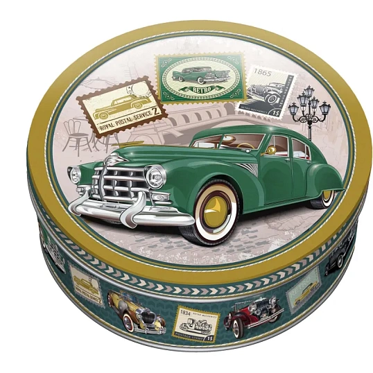 Печенье Regnum Ретромобиль сдобное ж/б 400г МС-4-47