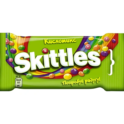 Драже SKITTLES кисломикс, 38г