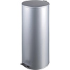 Ведро мусорное с педалью стальное, серое, 300х710мм, объем 50л