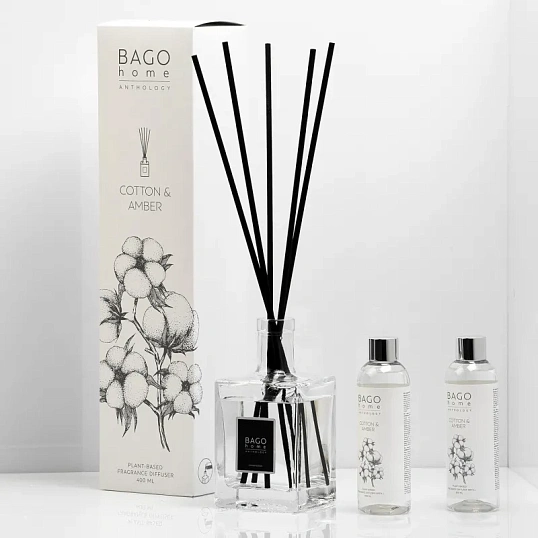 Аромадиффузор Хлопок и амбра 400 мл, BAN0203