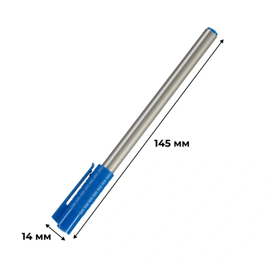 Ручка шариковая неавтомат. Комус Meteor, д.ш.1 мм,лин 0,7 мм,трехгранн,син