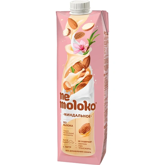 Напиток растительный Nemoloko напиток на рисовой основе Миндальный 1л