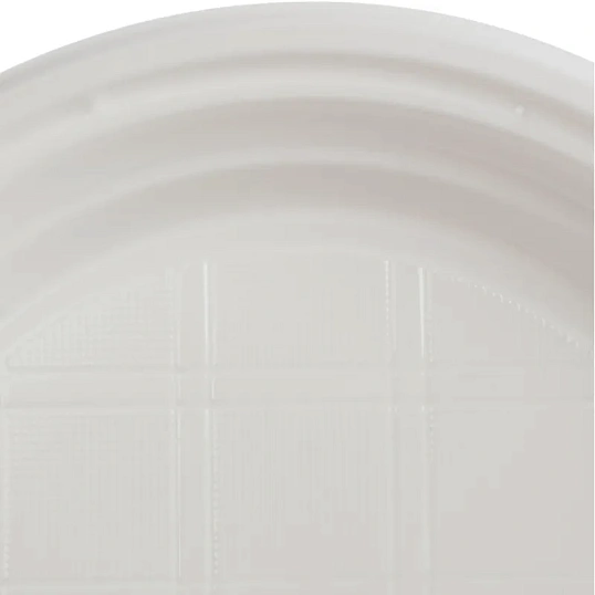 Тарелка одноразовая d=165мм, белая, ПС 2400 шт/кор (1273207)