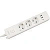 Удлинитель Power Cube, 3р/1.9м выкл.,3USB, 3.5кВт, 16А,3x1,0 белый(PC-5-2M)
