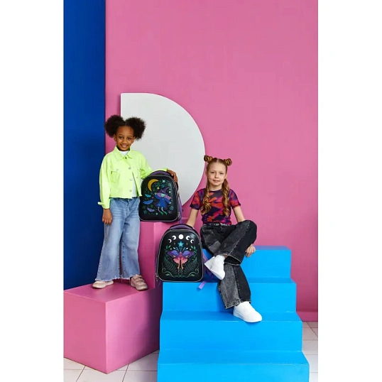 Ранец Комус Класс Сказочный лес, 2 отд., эргоном. спинка, экокожа