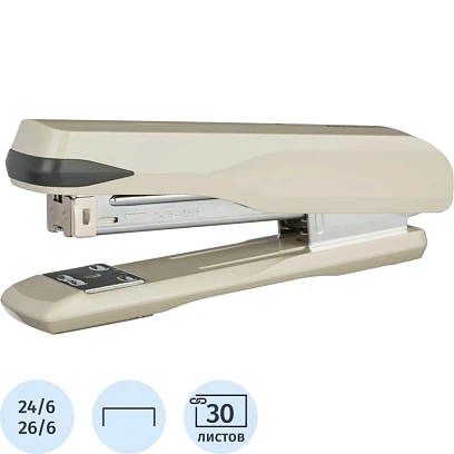 Степлер Комус MSGY2430 (№24/6-26/6) до 30 лист.,металл,серый