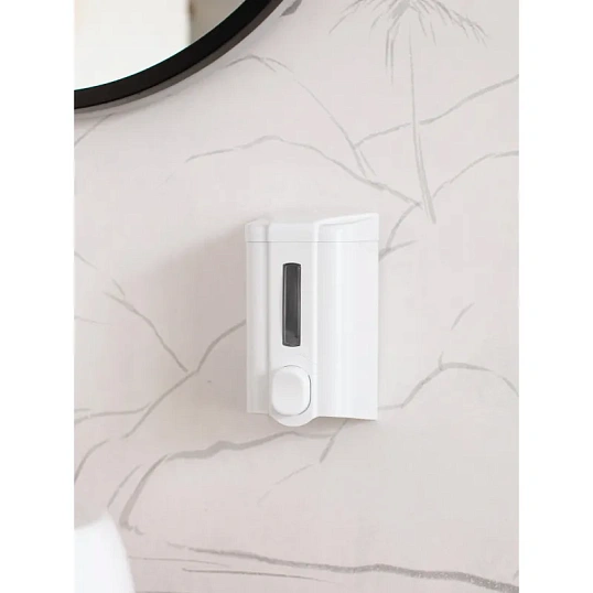 Дозатор для жидкого мыла Luscan Professional 500мл белый пластик