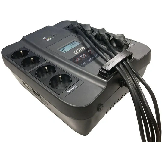 ИБП Powercom SPD-750U LCD USB, 750VA/450W, Линейно-инт, 8xEURO, RJ45/11,USB