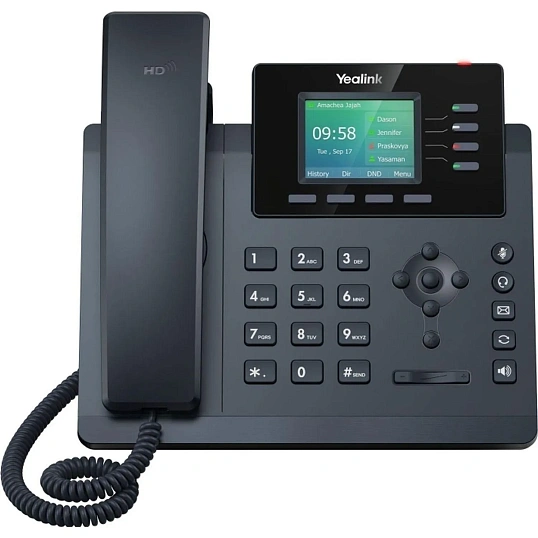 IP-телефон Yealink SIP-T34W, 4акк, USB, цв.экран, PoE, GigE Wi-Fi 2.4/5ГГц