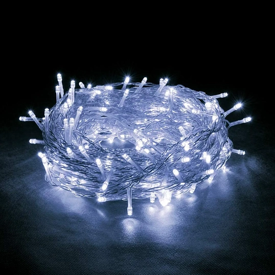 Гирлянда светодиодная Занавес 400LED 20 нитей 2x2 м холодный белый