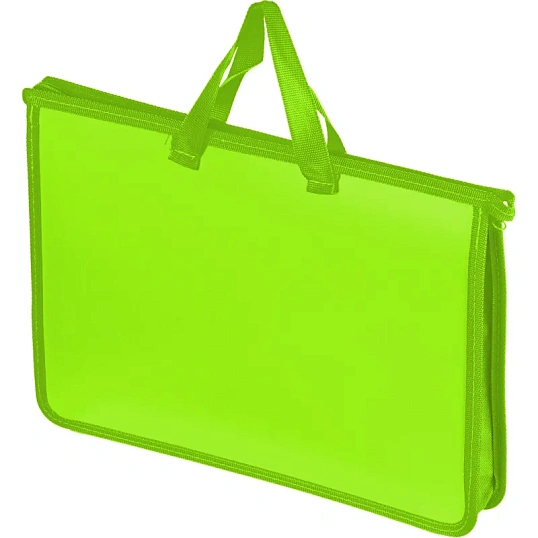 Папка-портфель на молнии с ручками Attache Neon А4+ салатовый