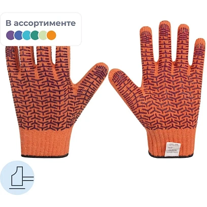 Перчатки трикотажные с двухсторонним ПВХ Чибис ХБТ р.11