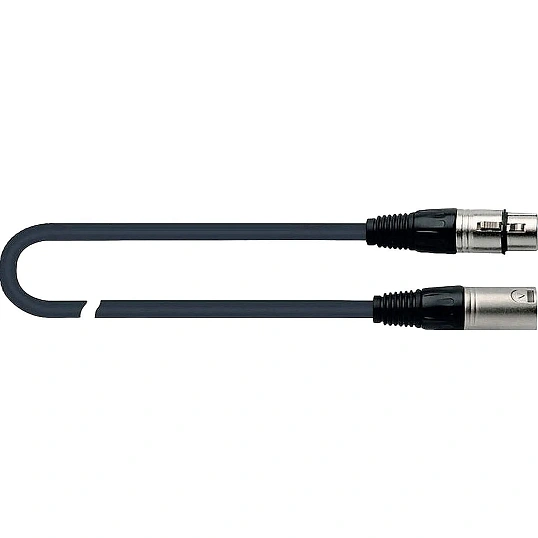 Кабель QUIK LOK MX775-5, микрофонный, 5м, XLR/F-XLR/M, черный (MX/775-5)
