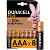 Батарейка DURACELL PLUS AAA BL8 (8шт/уп)