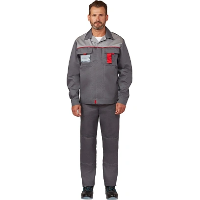 Костюм летний муж л10-КБР т-сер/сер(р.60-62)158-164(серия л)ЧЛБ