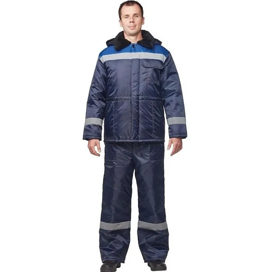 Куртка рабочая зимняя муж з32-КУ син/вас оксф 64-66/182-188