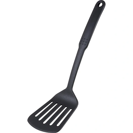 Лопатка с отверстиями (черный нейлон) CUOCO 32.5х9 cм