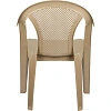 Кресло PR_Decorona DeVeranda 540x535x785 мм, круглая сетчатая спинка латте