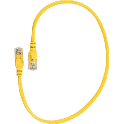 Патч-корд UTP Cablexpert PP10-0.25M/Y кат.5e, 0.25 м, литой, (желтый)