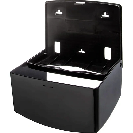 Диспенсер для полотенец лист V-слож черный R-1318B