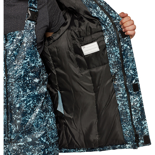 Костюм зимний Охранника с п/к КМФ цифра серый(р.52-54) 182-188