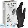 Перчатки нитрил., н/с, н/о,3,5г./шт,черн.FOXY-GLOVES M 50 пар/уп ШК4204