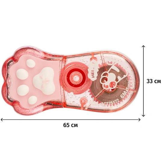 Корректирующая лента M&G 5ммx6м,корп из полистирола,цв в асс,блист ACT75172