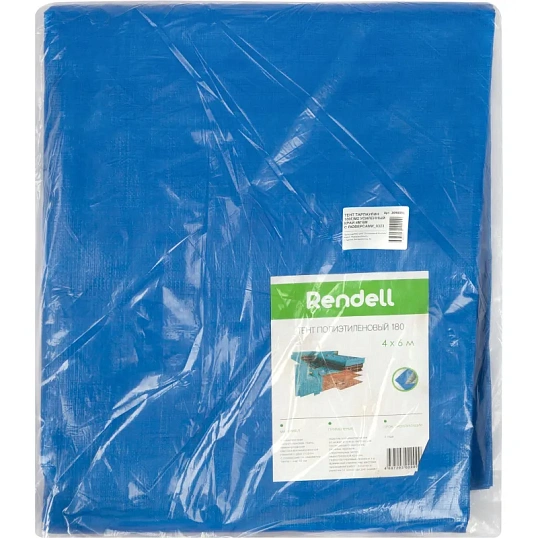 Тент ТАРПАУЛИН 180г/м2 усиленный край 4мx6м с люверсами_0323