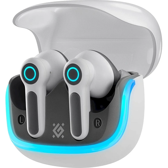 Наушники Defender CyberDots 290 белый, игровые TWS, Bluetooth