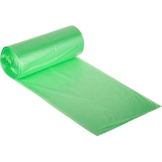 Мешки для мусора ПНД 35л 8мкм 30шт/рул зеленый 48х58см Luscan