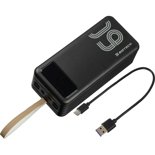 Внешний аккумулятор BigTech (BT-PB-60-BL-12) 60000 mAh черный