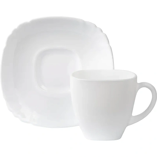 Набор чайный БЭЙСИК белый 12пр 220мл