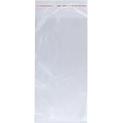 Пакет БОПП 90х200+40 мм клапан/скотч 20 мкм 200 шт/уп