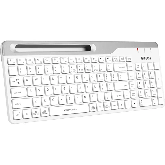 Клавиатура A4Tech Fstyler (FBK25 WHITE) белый/серый USB беспроводн/BT/Radio
